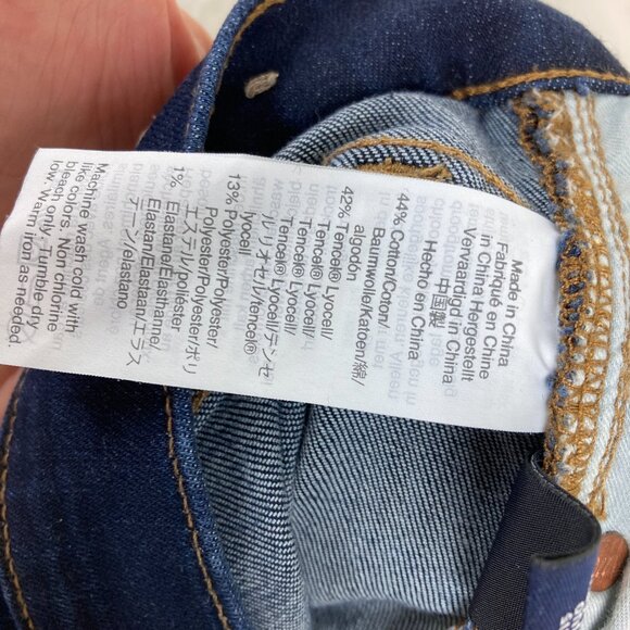 Madewell Jeans Womens Sz 35 High Rise Skinny Dark Wash Blue Stretch - Picture 7 of 7